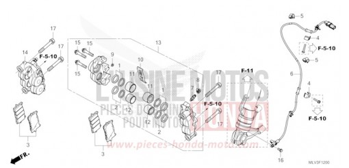 ETRIER DE FREIN AVANT CB1000ST de 2026